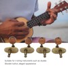 2L2R Ukulele Tuning Peg,Metal Rosewood Elegant Ukulele Machine Head Ukulele