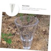 KONTONTY Rain Measuring Cup Cone Shaped Transparent Rain Gauge with