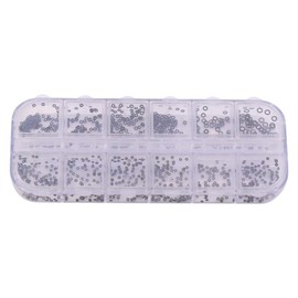 12 Sizes Rubber O Assortment Kits,1.4-2.8mm Rings Watches Gaskets Tiny Crown-O- Box Set for Seal