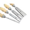 Narex Bevel Edge Chisel Set with Wooden Handles, Set of