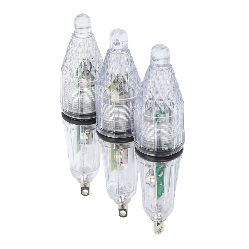 3PCS LED Underwater Fishing Light Lure Fish Bait Lure Lamp