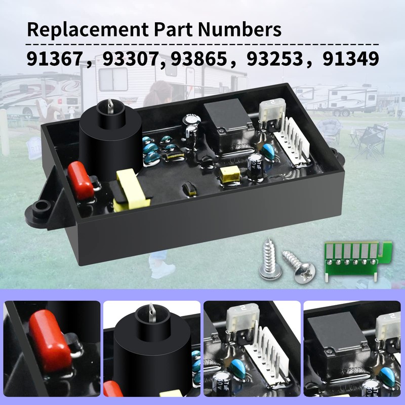 Vanshly 91367 RV Water Heater PC Control Board Replace for