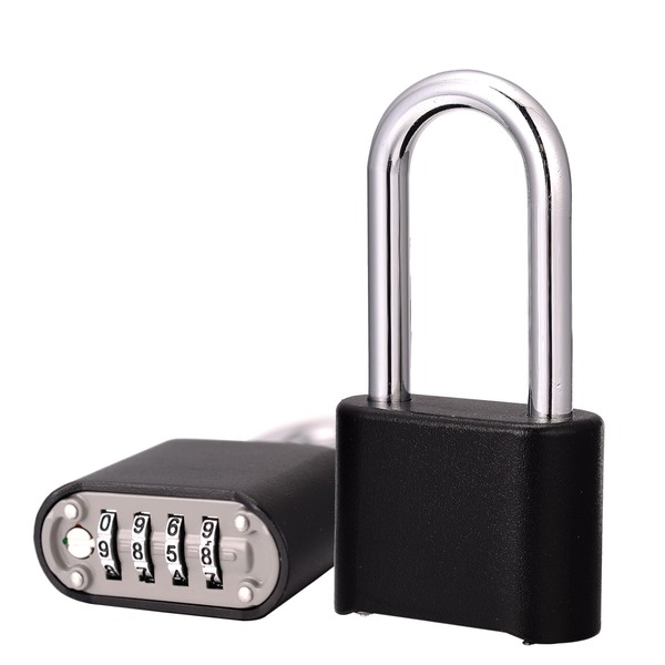 Combination Padlocks,Chumiug 4 Digit Resettable Combination Lock with 2.6 Inch