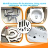 8-Piece Drain Snake Drill Attachment, Cutter and Auger Set, Compatible