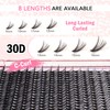 GAQQI Lash Clusters 320Pcs Individual Lashes 30D Mixed 9-16mm Eyelash