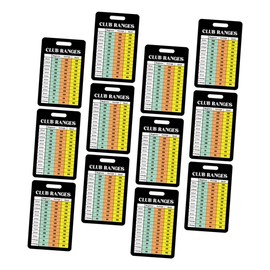 SUPVOX 12 Sheet Golf Scorecards and Distance Charts Durable Scorekeeping Cards for All Skill Levels Easy Reading Design Portable for Golf Bags and Pockets