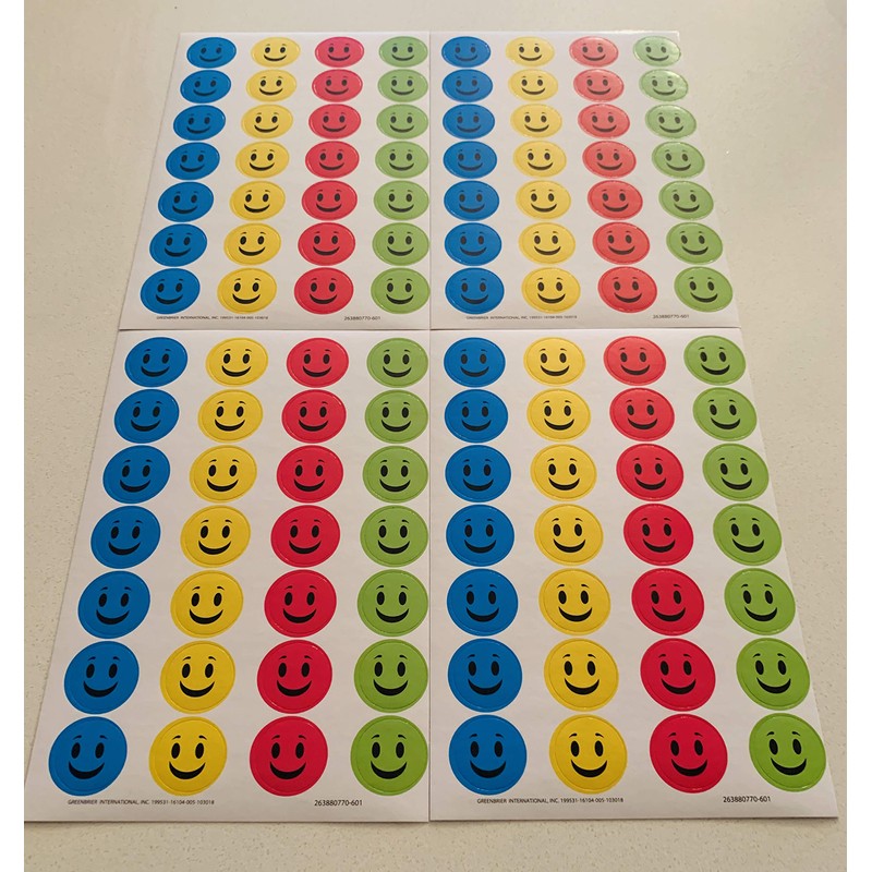 Zany Treasures Happy Face Stickers