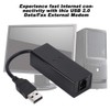 External Dial Up Voice Fax Data Modem USB 56K External
