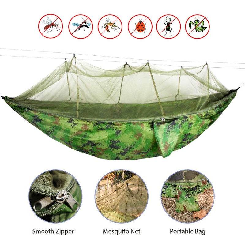 ValueHall Camping Hammock with Mosquito Net Ultralight Single and Double
