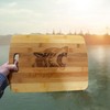 Cutting Board - Supper is Coming 14''x9.5''x.5'' Bamboo