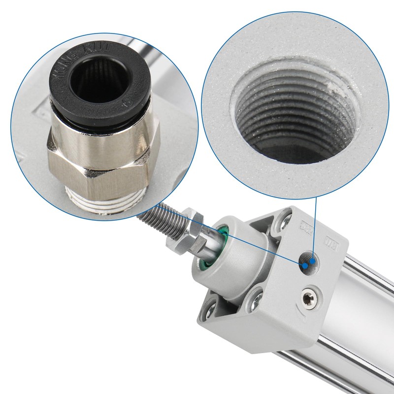 Baomain Pneumatic Air Cylinder SC 32 x 100, 1-1/4 inch(32mm)