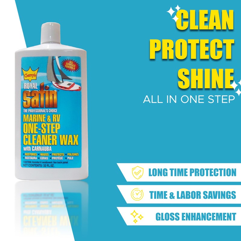 Garry's Royal Satin - Marine & RV Cleaner Wax: One-Step