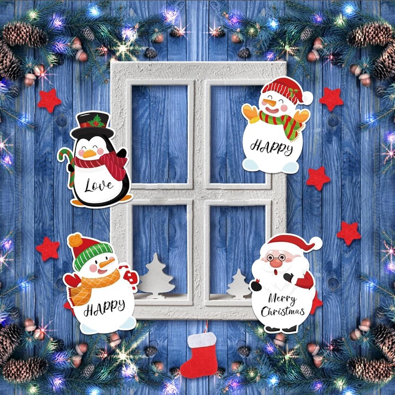 Pack of 12 Christmas Sticky Notes, Bullet Journal Sticky Notes,