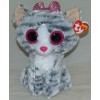 Ty New! Ty Beanie Boos KIKI the Gray Tiger Cat