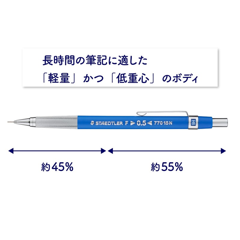 Staedtler Mechanical Pencil, 0.7mm, Drafting Pencil, Blue, 770 17N