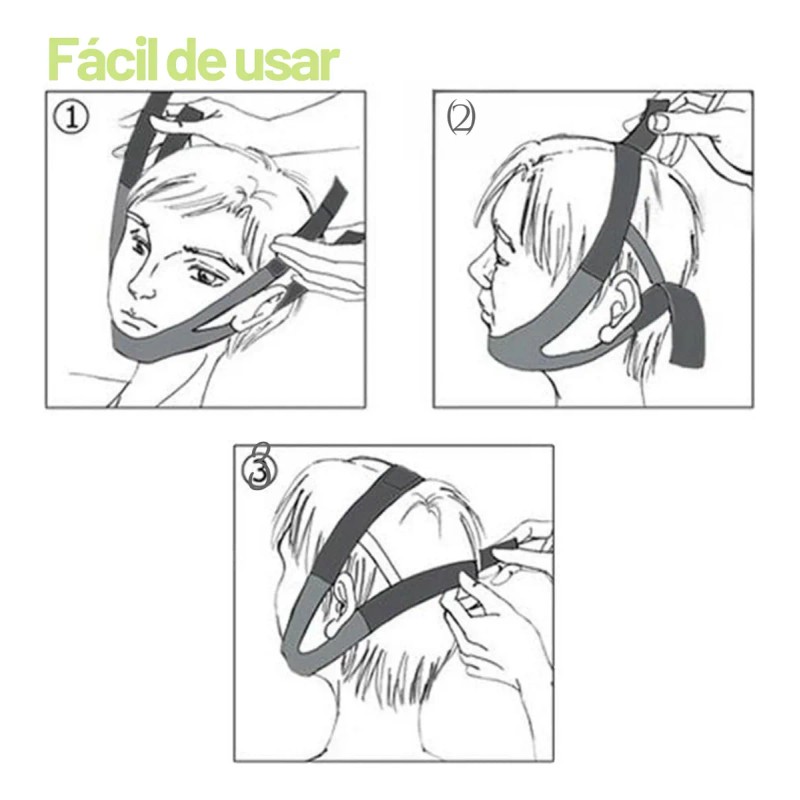 Faja Mentonera Reduce Papada Cachete Moldea Antiarrugas 3p F