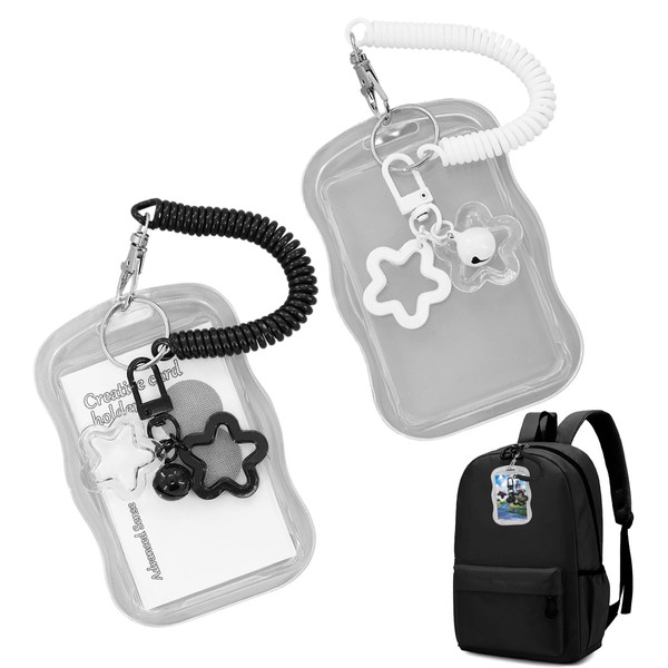 2 Pack Cute Photocard Holder - Transparent Pc Holder Creative