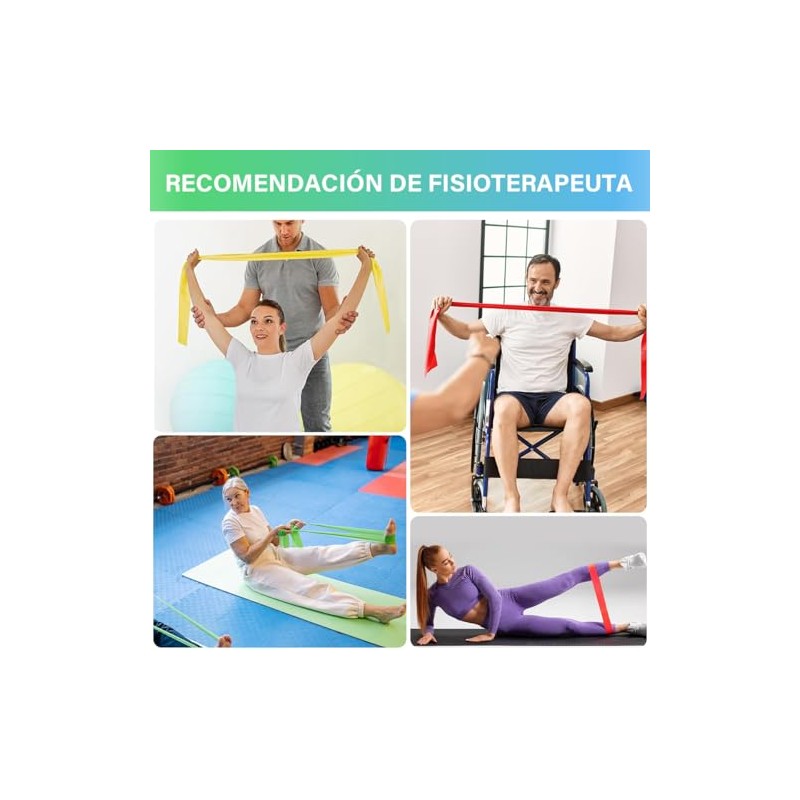 EASYTAO Bandas de Resistencia Multifuncionales – Pack de 5 Ligas