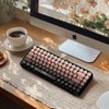 Lomiluskr Colorful Wireless Keyboard, Bluetooth/2.4G Dual Mode, Compact TKL Quiet