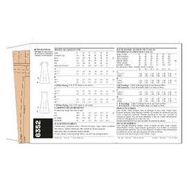 Simplicity New Look U06352A Misses' Dress Sewing Pattern Packet, Code 6352, Sizes 8-10-12-14-16-18