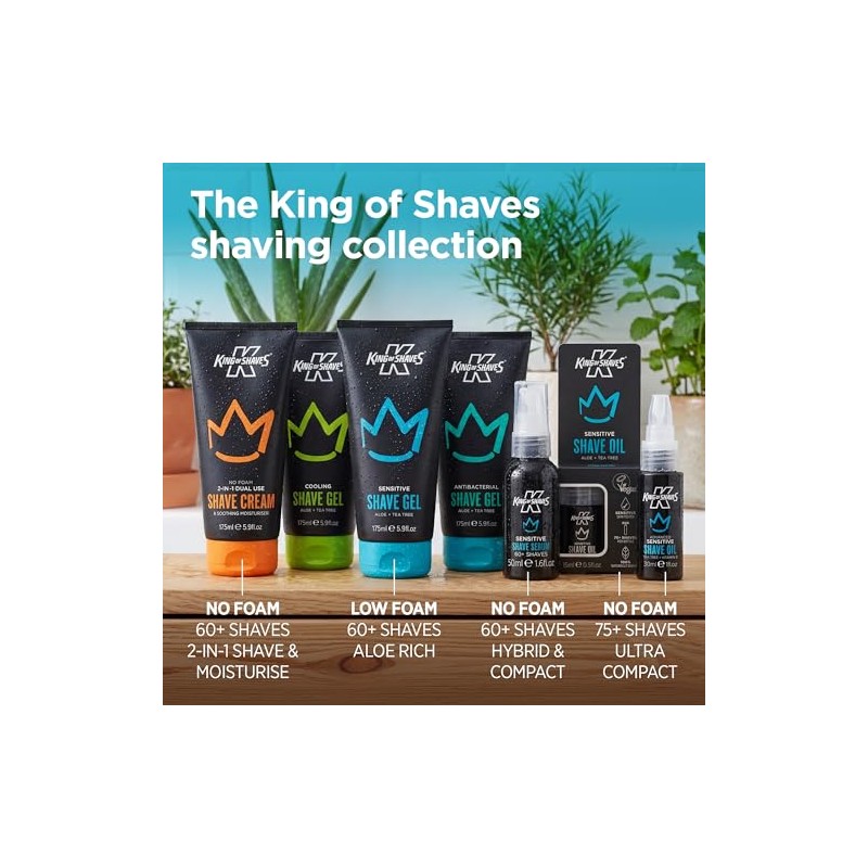 King of Shaves Kinexium aceite de afeitado, sensible, 0.6 fl