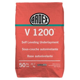 Ardex V 1200 Self-Leveling Underlayment, 50 Lbs Bag, for Interior Concrete, Terrazzo, Ceramic and Quarry Tile