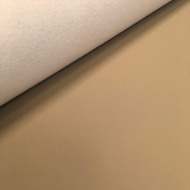 Kt KILOtela - Leatherette Upholstery Fabric - Faux Leather - 140 cm Wide - by Half metre | Beige