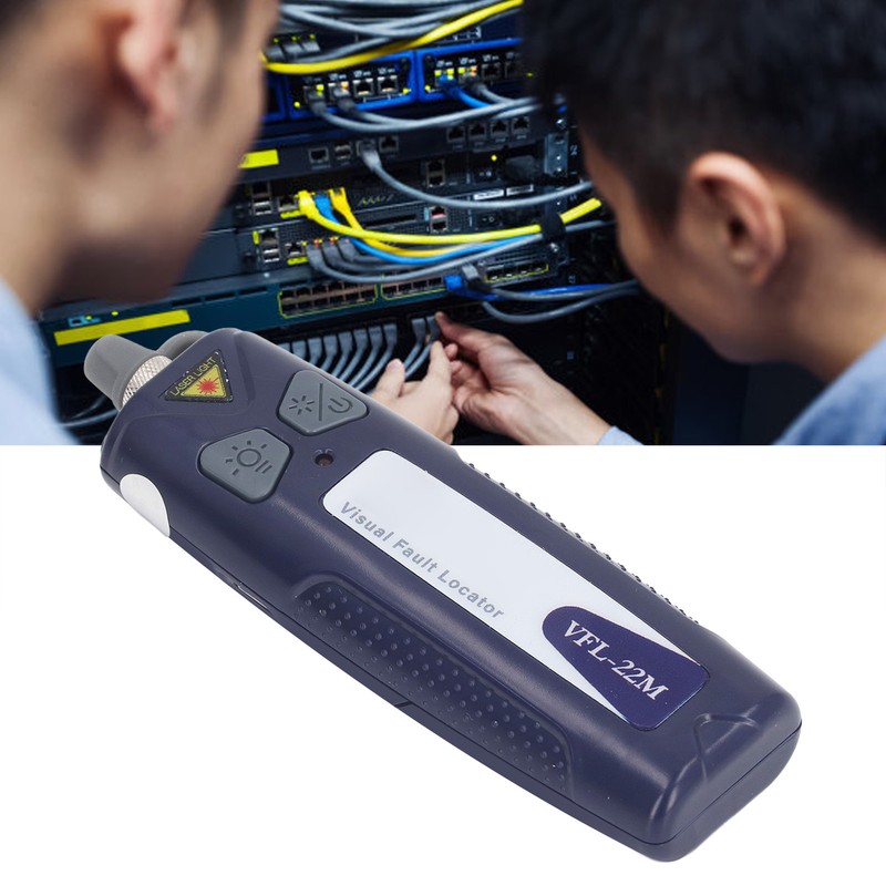 Visual Fault Locator 30km Rechargeable Portable Fiber Optic Source Tester