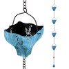 dreamysoul Rain Chains for Outside, 9.41FT with 8 Hollow Hummingbird