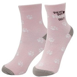 GRUSS & CO 46807 Magic Socks with Dog Motif, Women's Socks, Pressed, Size 36-41, Gift, Funny Surprise