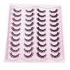 Natural False Eyelashes, 20 Pairs Wispy Cat Eye Look Faux