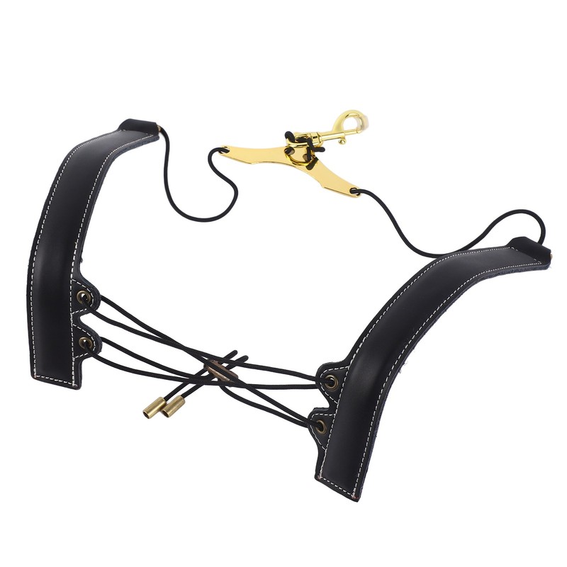 Saxophone Double Shoulder Strap Artificial Leather Length Adjustable Alto Tenor