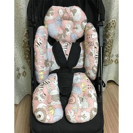 Baby Stroller Cushion Seat Liner Cotton Pushchair Seat Pads Universal Pram Insert Pad Warm Pushchair Seat Covers for Pram Buggy Baby Carriage Washable Winter Thick Infant Pushcar Seat Mat