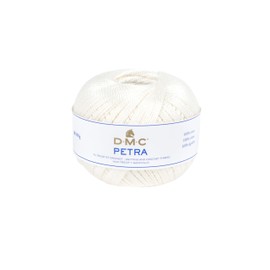DMC Petra Yarn, 100% Cotton, Off White (54460), Size 5