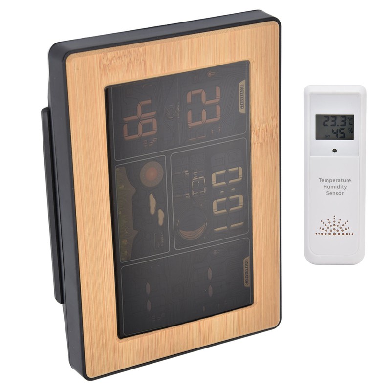 LCD Weather Forecast Station with RCC Receiving Function Wireless Thermometer