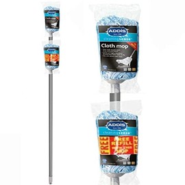 Addis Cloth Mop with Free Refill Blue