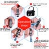 2 Pack Lock Combination Code 3 Digit Combination Lock Padlock
