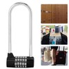 5 Digit Combination Alloy Padlock,U-Shape Security Code Lock Extra Long