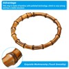 PATIKIL 5.9 Inch Bamboo Purse Handles, 4 Pcs Round Replacement