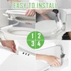 ZOLIQUEX Toilet Safety Rail for Seniors with 2 Reinforced Nuts,