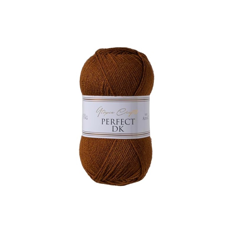 Utopia Crafts DK Double Knitting Yarn, 100g (Russet)