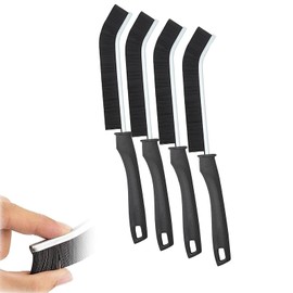Gap Cleaning Brush, Hard-bristled Crevice Cleaning Brush, Hand-held Groove Gap Cleaning Brush Tools, for Tiled Floors, Bathrooms, Kitchens and Household (4 Pieces)