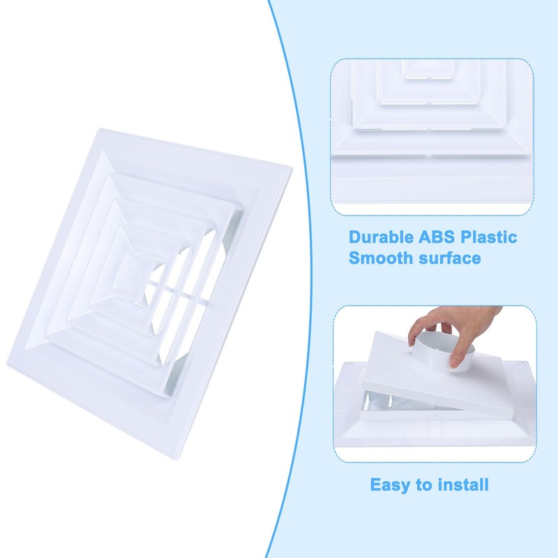 PATIKIL Square Air Vent Cover 16 x 16 Inch, 8