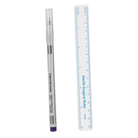 Ipetboom Manual Tattooing Makeup Pen Fine Tip for Eyebrow Skin-safe Markers Ruler Included Easy Application