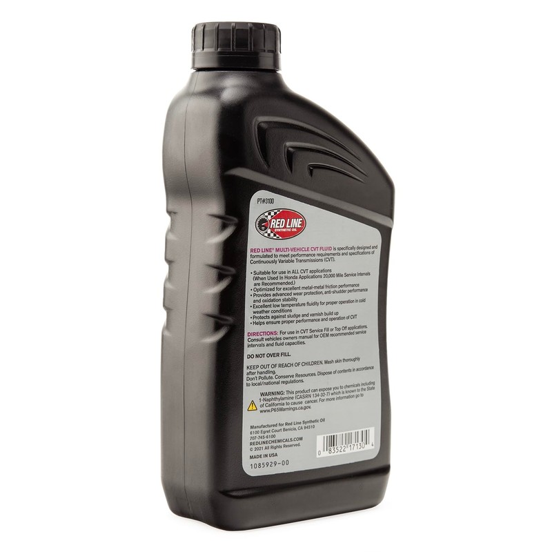 Red Line Service Chemicals 3100 Full Synthetic Multi-Vehicle CVT Fluid,