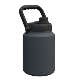 Asobu Mighty Stainless Steel Double Walled Insulated Jug 68 Ounces - Half Gallon (Dark Grey)