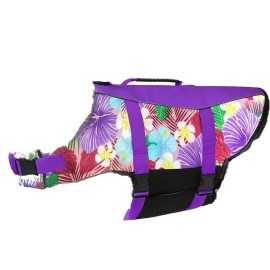 Hawaiian Sports Style Dog Life Jackets - Dog Lifesaver Vest with Rescue Handle