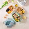 Adult Bento Lunch Box Set with Insulated Lunch Bag –