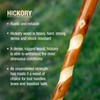 Brazos Rustic Wood Walking Cane, Twisted Hickory, Traditional Style Handle,