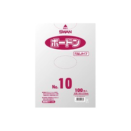 Shimojima 006763130 OPP Bag, Bourdon #20 No.10, No Hole, Transparent, 100 Sheets